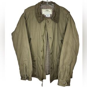 Boyt Harness Co. Waxed Cotton Field Jacket Thinsulate Plaid Lined Coat - Medium